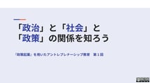 [1 コマ目 💻 教師スライド] 政治と社会と政策の関係を知ろう (2)