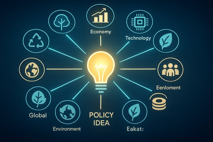 anime A conceptual digital illustration showing a glowing lightbulb or starshaped icon at the center with multiple luminous lines radiating outward co-1